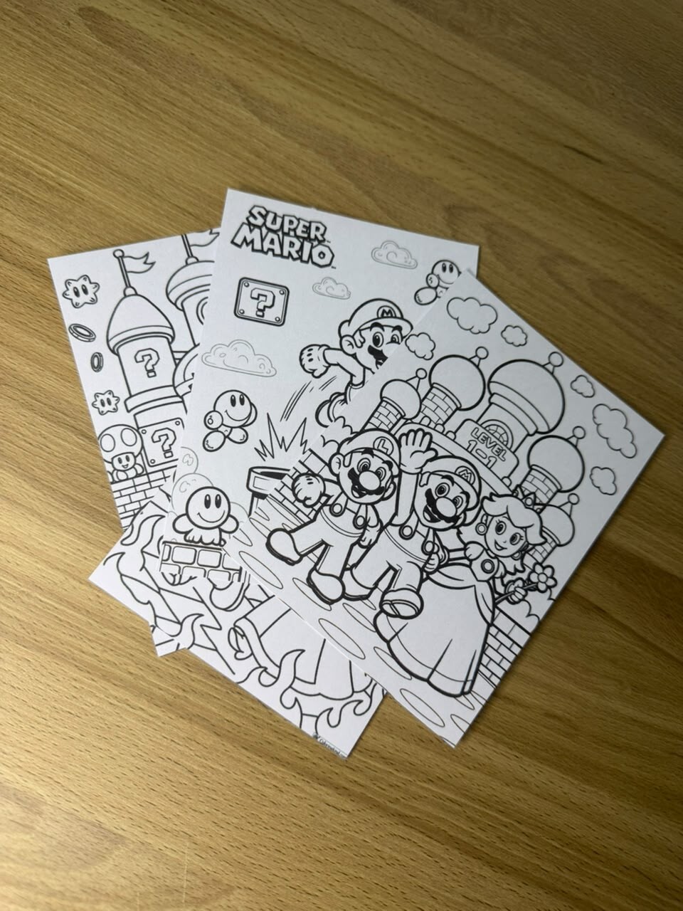Cards de Colorir Personalizado Mário | Lembrancinha | Desenhos |