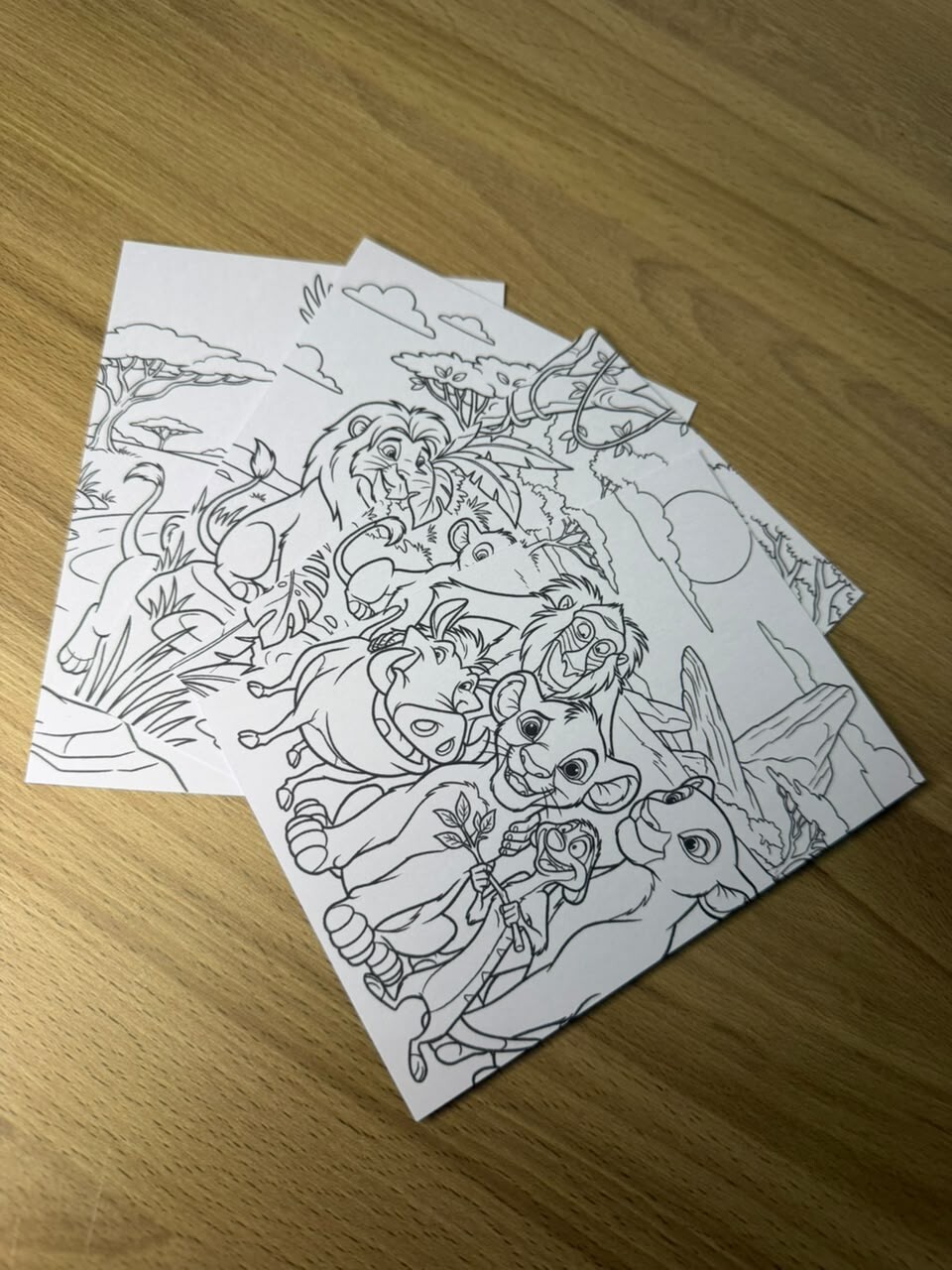 Cards de Colorir Personalizado Rei Leão | Lembrancinha | Desenho
