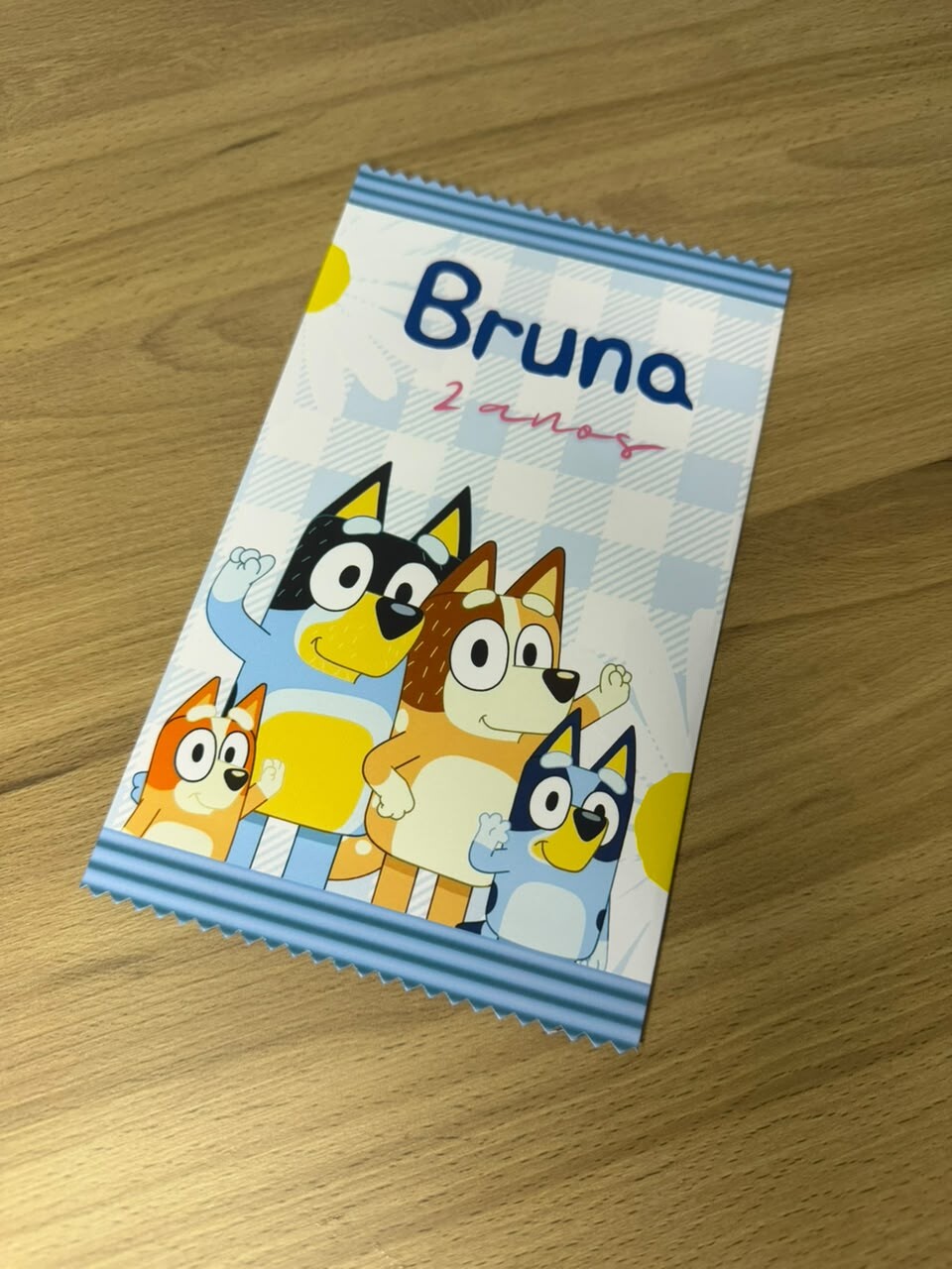 Cards de Colorir Personalizado Bluey | Lembrancinha | Desenhos | 