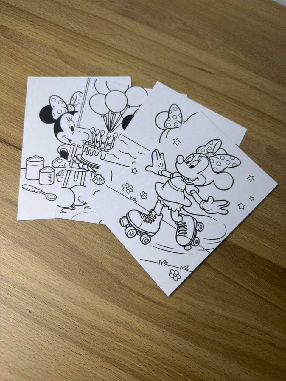 Cards de Colorir Personalizado Minnie | Lembrancinha | Desenhos |