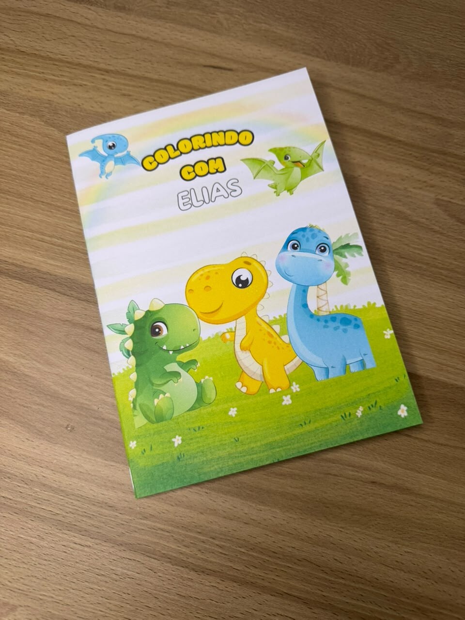 Livrinho de Colorir Personalizado Dino Baby | Lembrancinha | Aniv