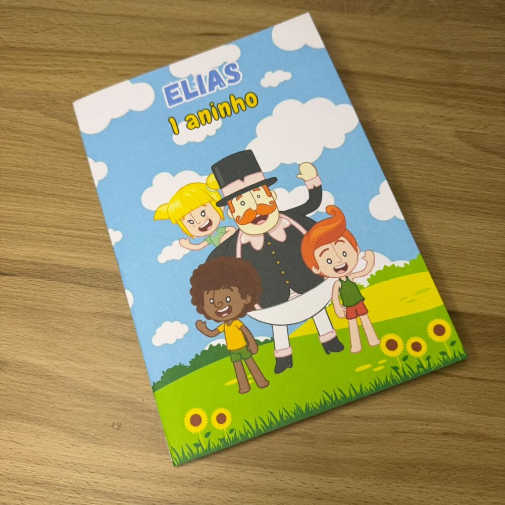 Livrinho de Colorir Personalizado Mundo Bita Menino | Lembrancinh