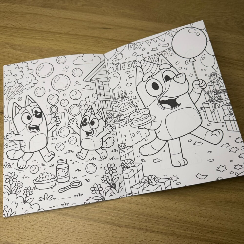 Livrinho de Colorir Personalizado Bluey | Lembrancinha | Anivers?