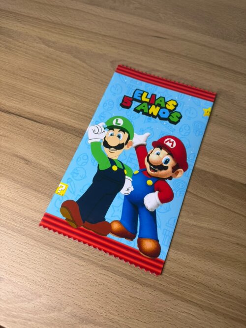 Cards de Colorir Personalizado Mário | Lembrancinha | Desenhos | Aniversário Infantil | Livrinhos