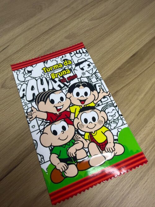 Cards de Colorir Personalizado Turma da Mônica | Lembrancinha | Desenhos | Aniversário Infantil | Livrinhos