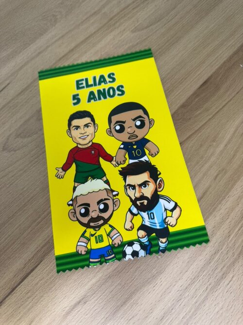 Cards de Colorir Personalizado Craques do Futebol | Lembrancinha | Desenhos | Aniversário Infantil | Livrinhos