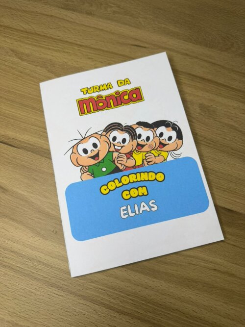 Livrinho de Colorir Personalizado Turma da Mônica | Lembrancinha | Aniversário Infantil | Festa