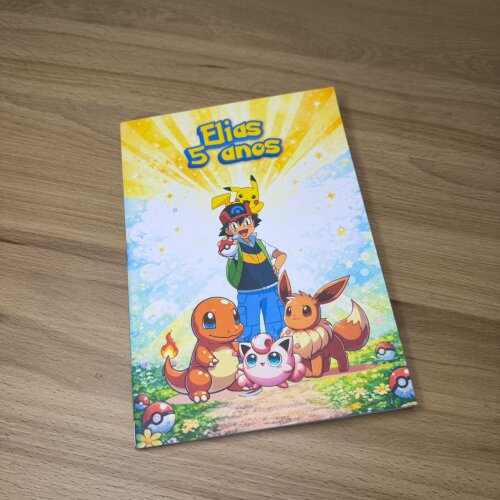 Livrinho de Colorir Personalizado Pokemon | Lembrancinha | Aniversário Infantil | Festa