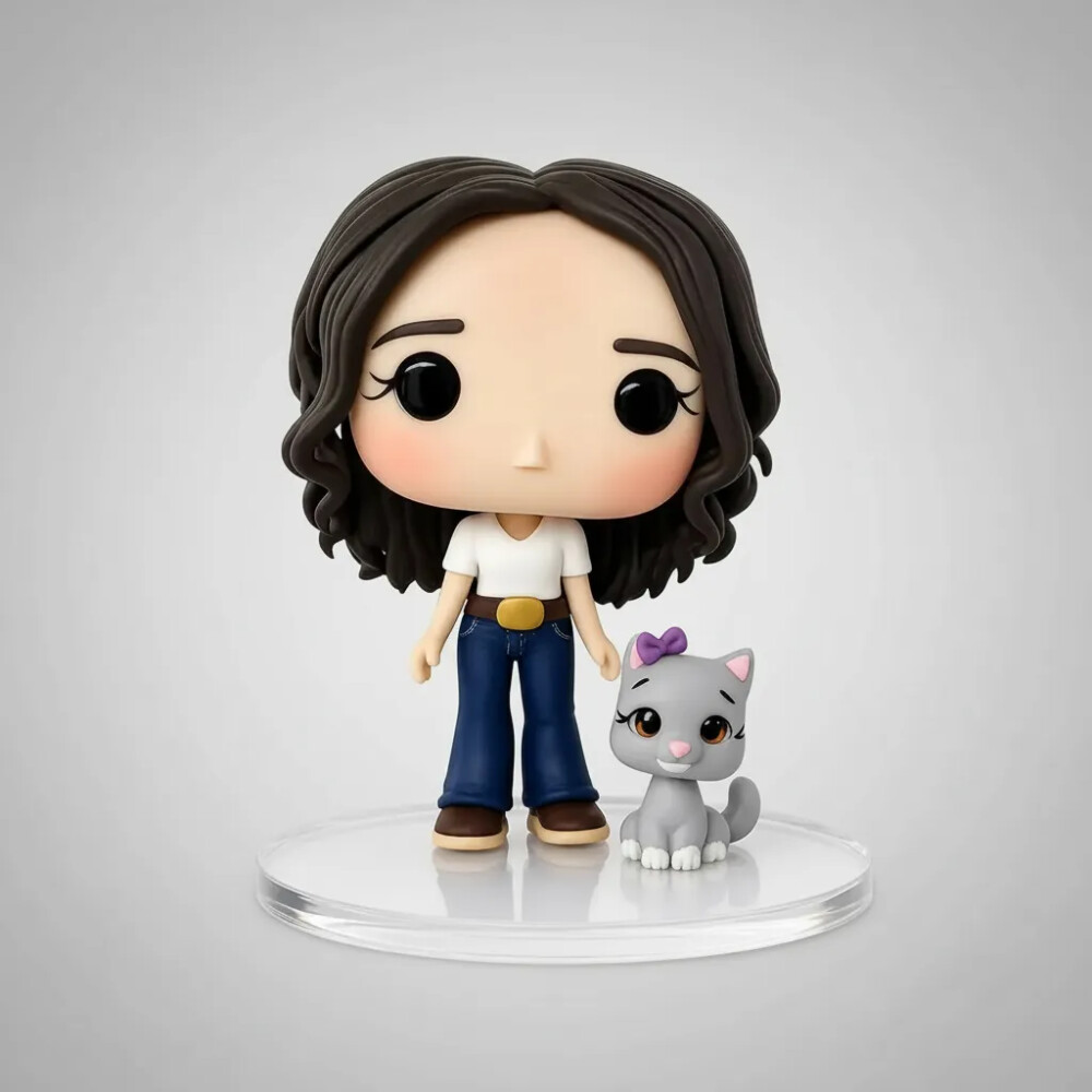 Sua Foto Transformado Em Boneco Funko 1 Pop Biscuit + 1pet