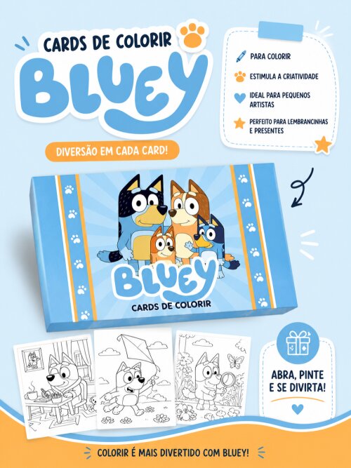 🏆 Cards para Colorir | Arquivo Digital para Imprimir