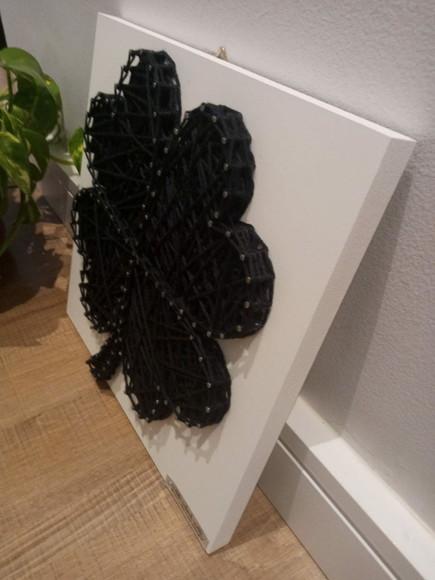 Porta Chaves trevo de 4 folhas em String art