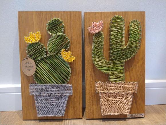 Quadro Dupla de Cactus/ Suculenta