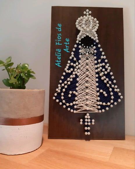 Quadro Nossa Senhora Aparecida String Art
