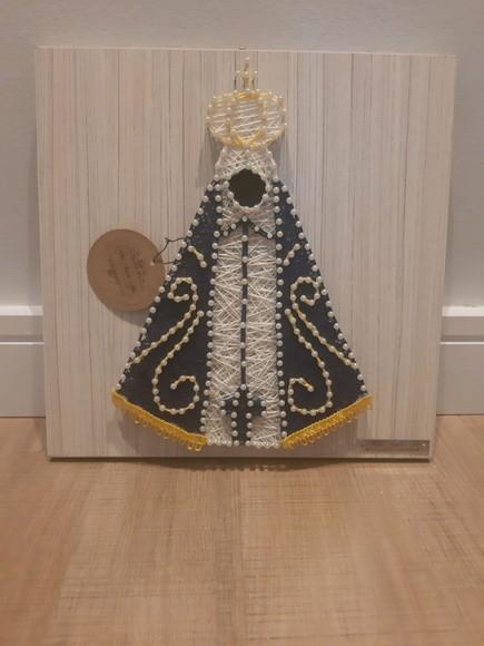 Quadro Nossa Senhora Aparecida em String Art