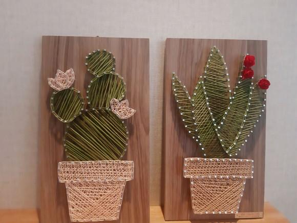 Quadros Dupla de Cactos