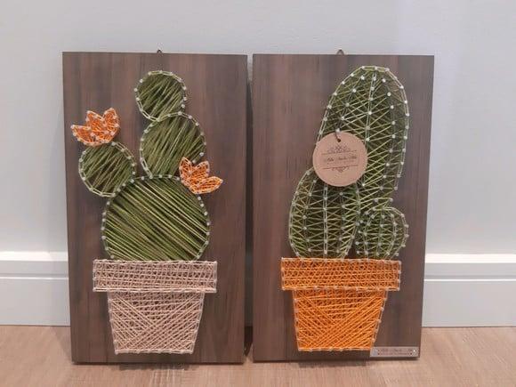 Quadros Dupla de Cactos