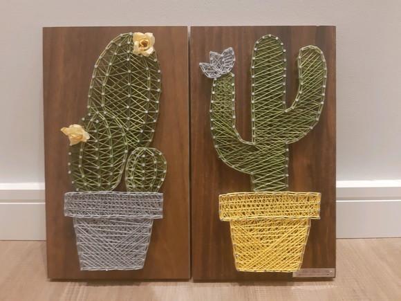 Quadros Dupla de Cactos