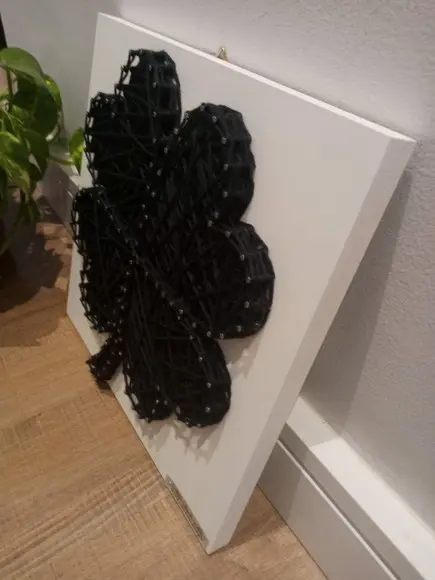 Porta Chaves trevo de 4 folhas em String art