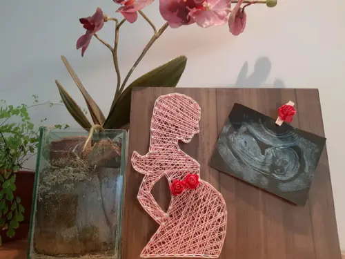 Quadro Gestação com foto