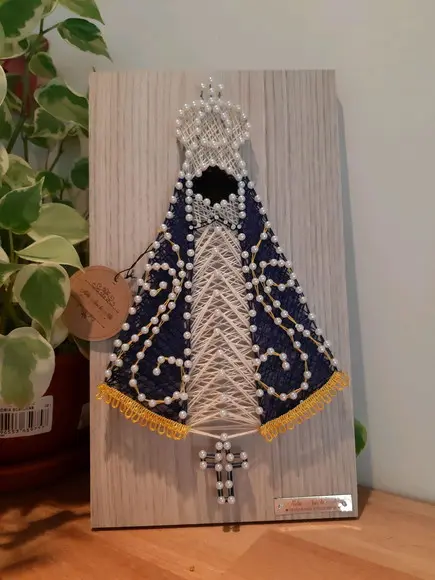 Quadro Nossa Senhora Aparecida String Art
