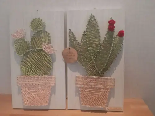 Quadros Dupla de Cactos