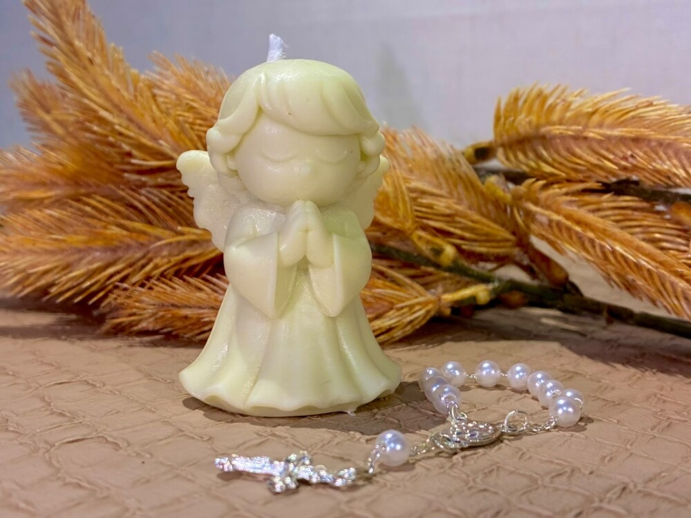 vela aromática, anjinho