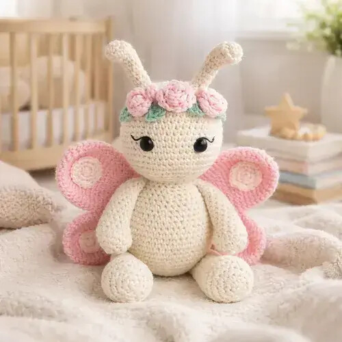 Borboleta Crochê Amigurumi