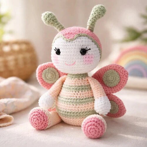 Borboleta Crochê Amigurumi