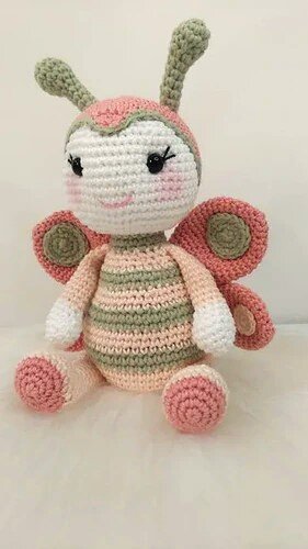 Borboleta Crochê Amigurumi