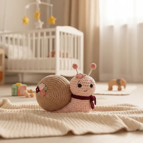 Caracol Crochê Amigurumi