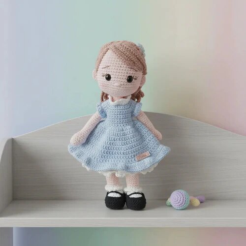 Boneca Crochê Amigurumi Personalizada com Nome
