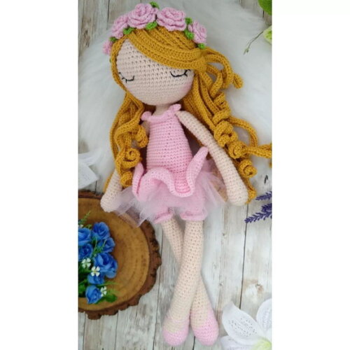 Boneca Bailarina Crochê Amigurumi
