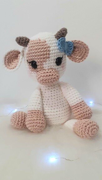 Vaca Crochê Amigurumi
