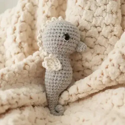 Cavalo Marinho Crochê Amigurumi