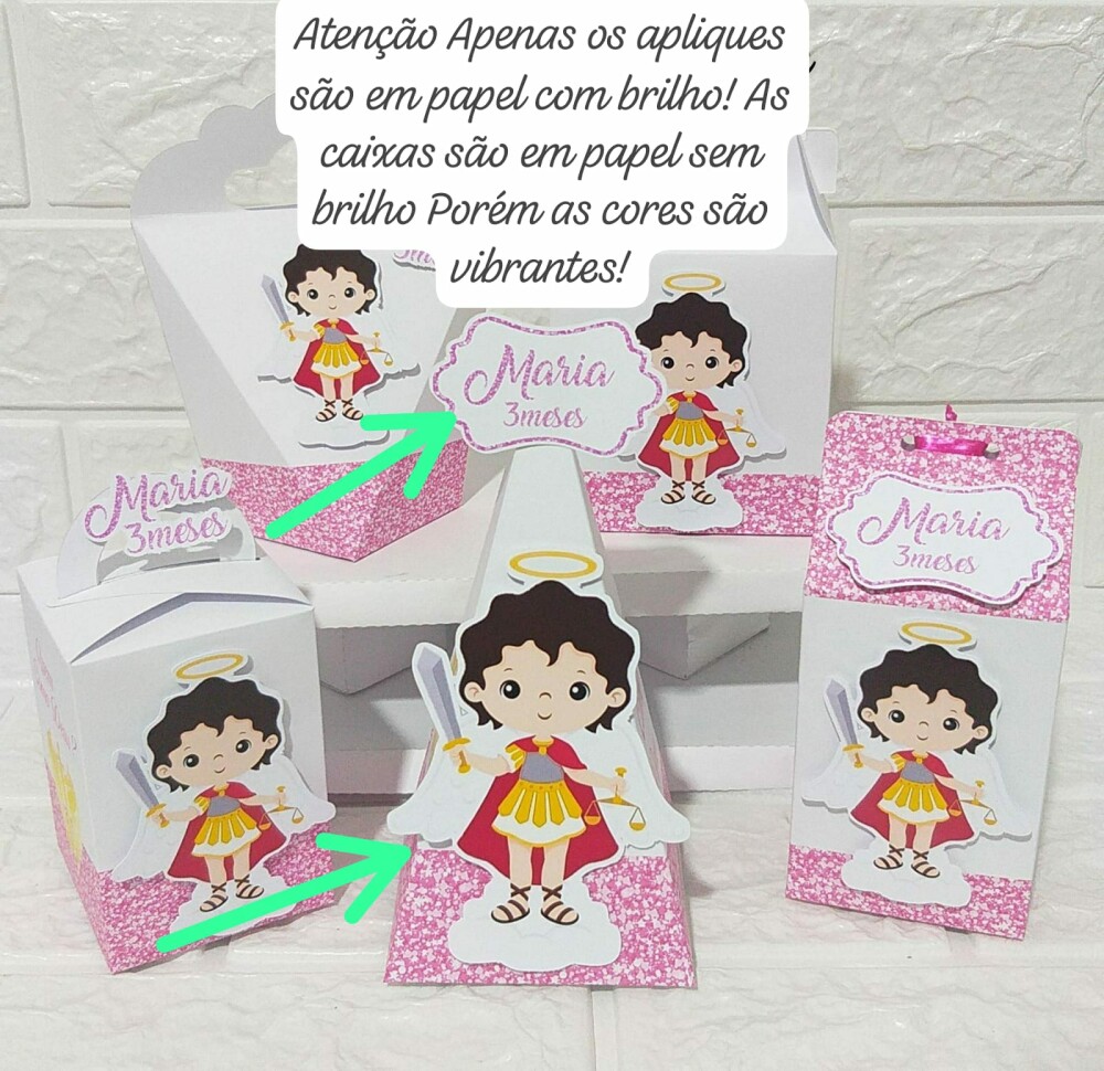 Lembrancinhas Para Aniversário Kit Festa São Miguel Arcanjo Ros