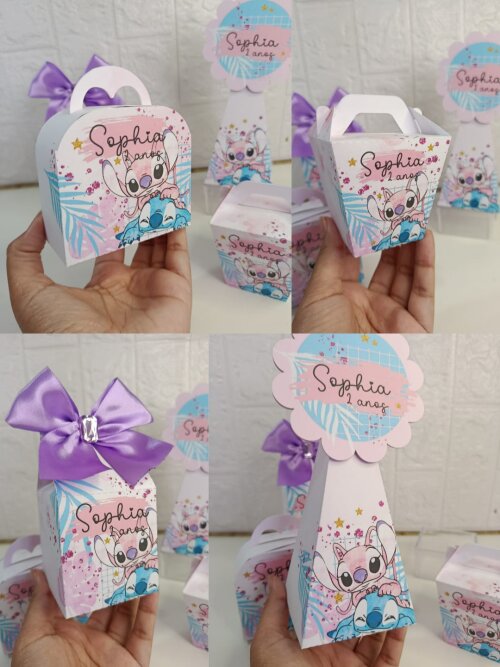 PEGUE E MONTE Stitch e Angel 20 peças