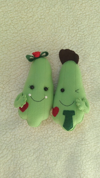 Casal Chuchu de Feltro