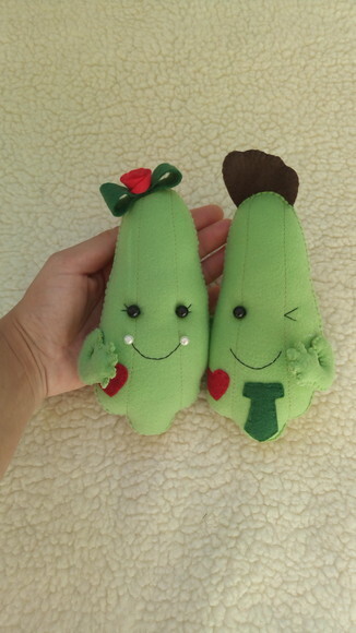 Casal Chuchu de Feltro