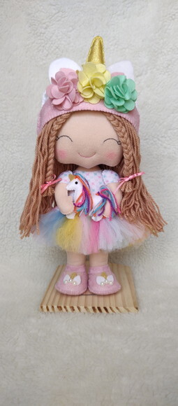 kit Decoração de  Festa Boneca e Unicórnio