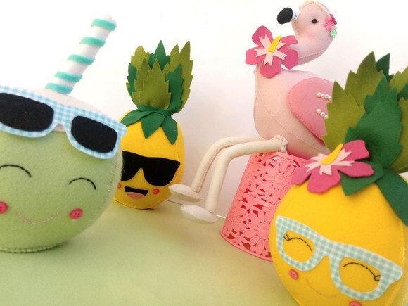 Decoração Festa Tropical Flamingo Abacaxi e Coco