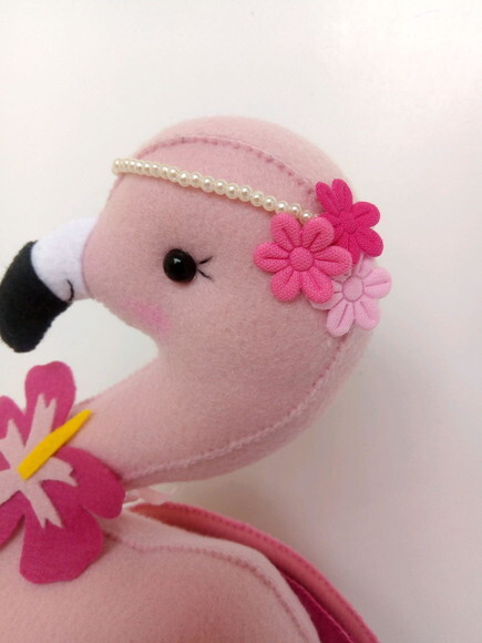 Decoração festa tema Flamingo de Feltro