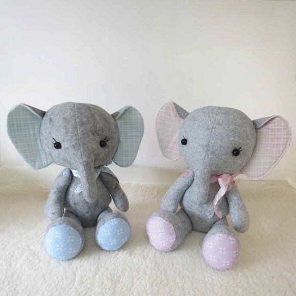 Elefante de Feltro para Decoração Unitario