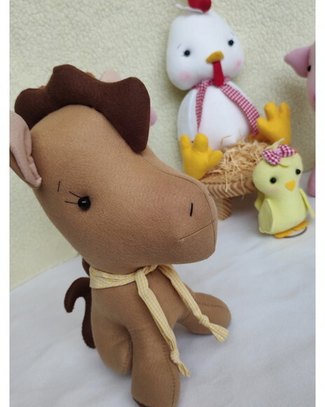Kit Decoração tema  Fazendinha de Feltro e pelúcia