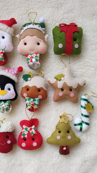 Kit Pingente natalinos  16 Peças