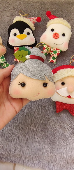 Kit Pingentes Arvore de Natal de Feltro