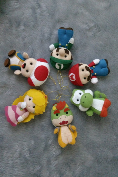 Kit Pingentes Natal Mario Bros