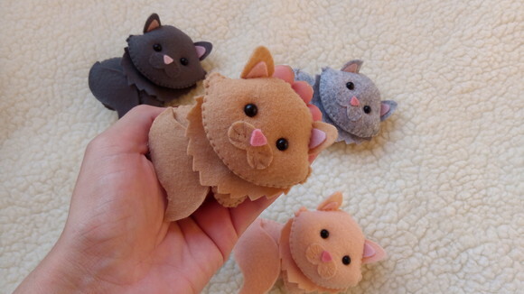 Gatinho Persa de Feltro/produto artesanal