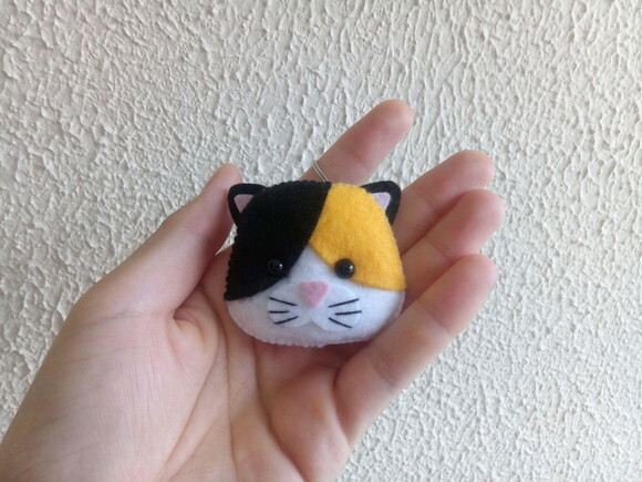 Lembrancinha Chaveiro Gatinho de Feltro 20 unidades