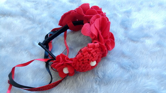 Tiara de Flores Frida kahlo Carnaval