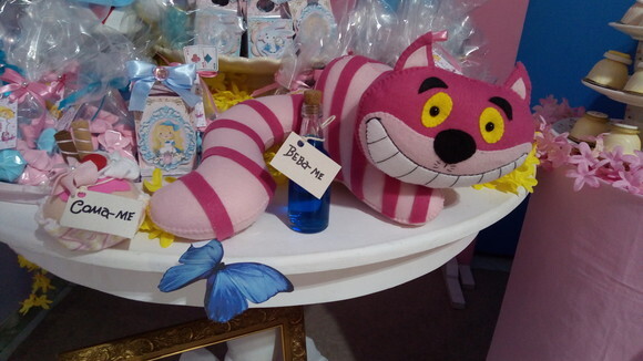 kit decoração Alice no Pais das Maravilhas de Feltro